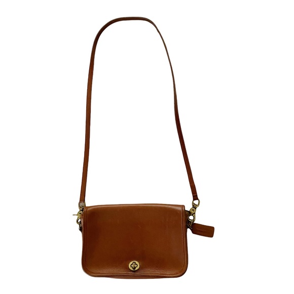 ❌SOLD❌ AUTHENTIC VINTAGE COACH 1994 Cognac Pocket Purse - Picture 2 of 8